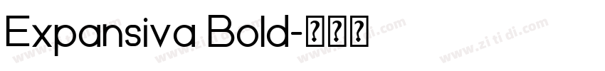 Expansiva Bold字体转换